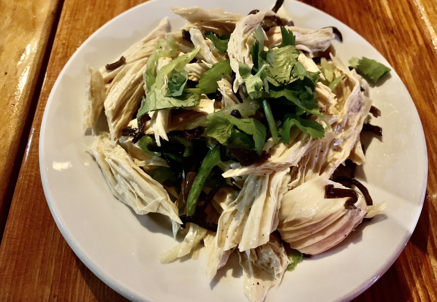 Tofu skin salad